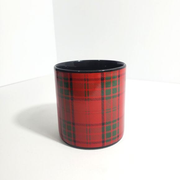 Vtg Pier 1 Tartan Plaid Coffee Mug Japan Collectible Holiday Christmas Mug - Picture 3 of 8